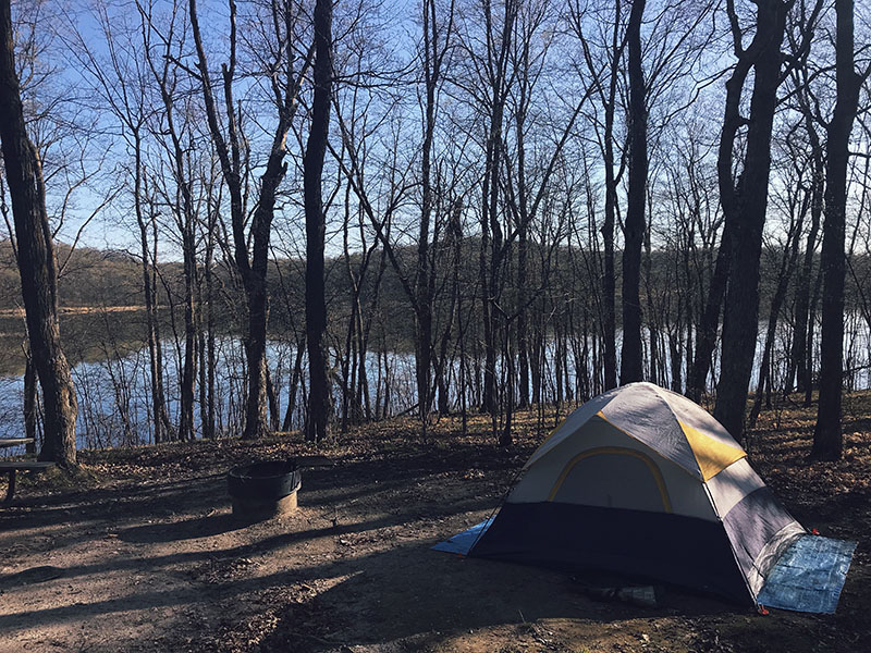 Our beautiful, surprise of a campsite.