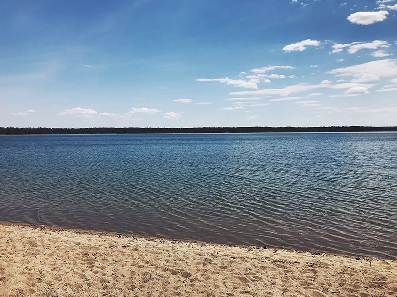 Lake at Glendalough State Park.