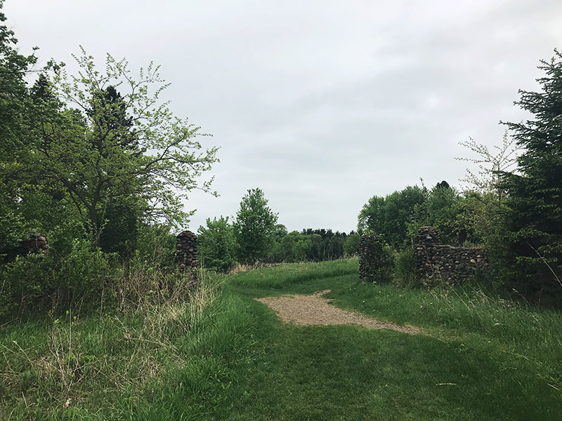 Remnants of history at the Oliver Charlie site.