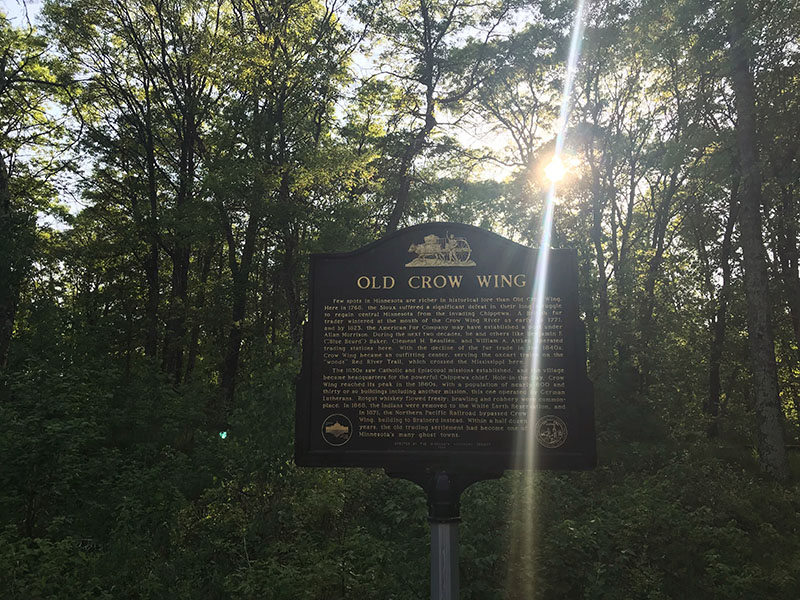 Crow Wing was once a bustling town. Now, it's a beautiful State Park.