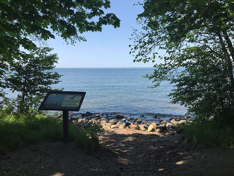 Pope Point Lookout at Father Hennepin State Park.