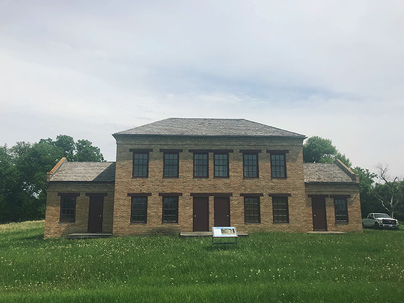 One building from the old Agency site is still intact.