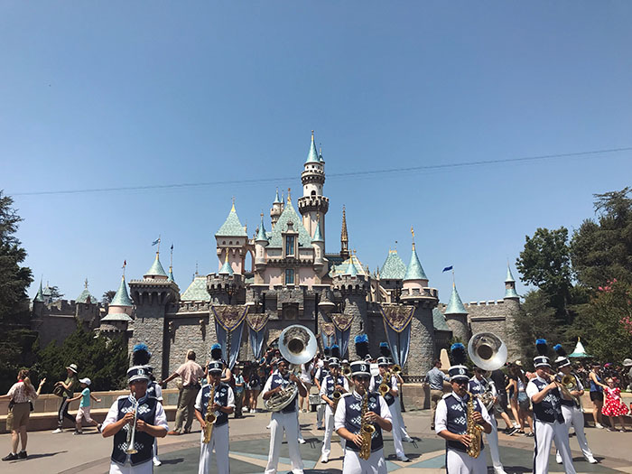 The pink castle was obviously our first stop on our Disneyland adventure.