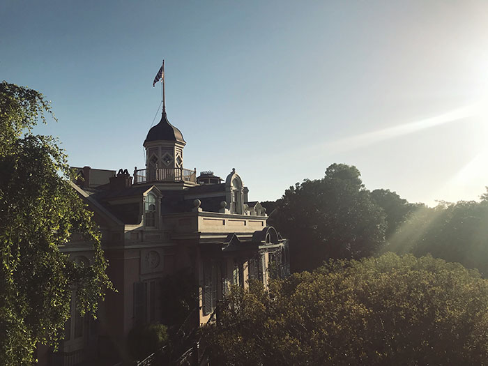 The golden hour hits at the top of Tarzan’s Tower