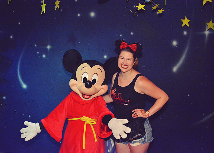 We met Mickey Mouse, himself!