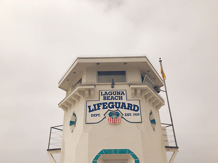 We walked along the boardwalk at Laguna Beach.