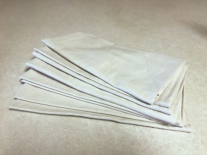 We use fabric napkins instead of paper ones, as we need them, which is actually not too often.