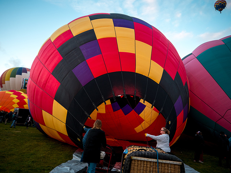 Watching a balloon inflate from start to finish was super fun.