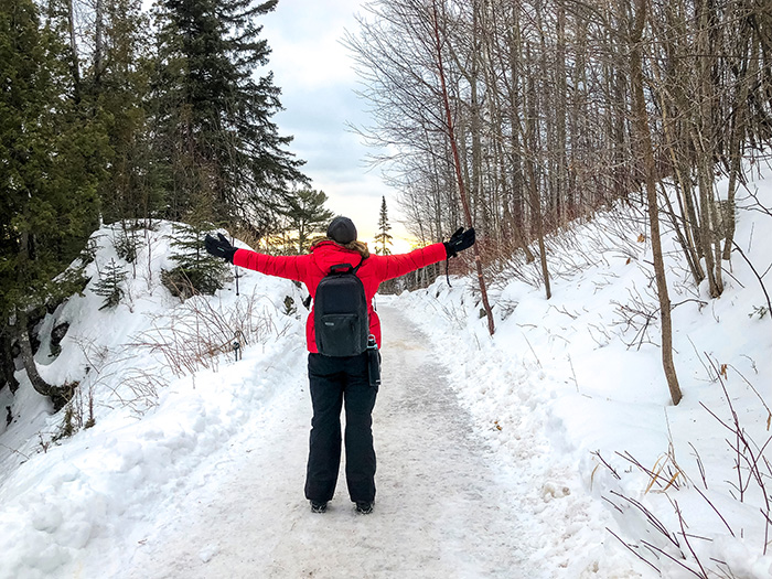 It felt great to get outside after being cooped up this winter.