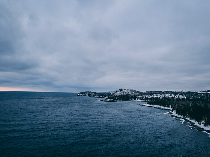 The view from the lighthouse was beautiful.