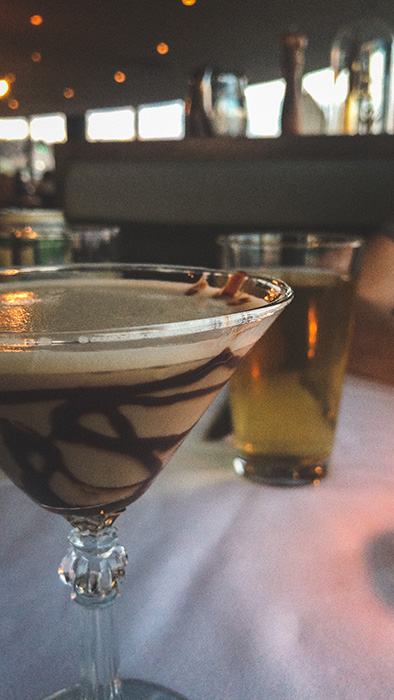 Chocolate martinis are to die-for, apparently.